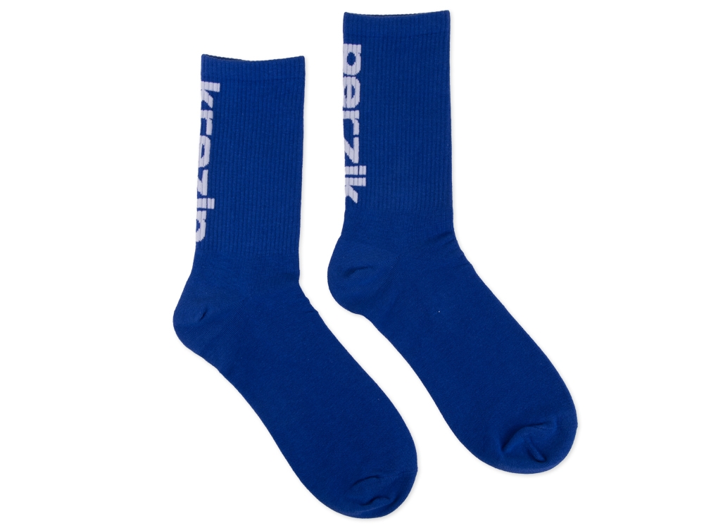 Logo Crew Socks Blue