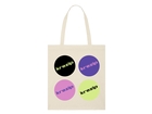 Logo Tote Bag Natural Raw - Multi color Logo's